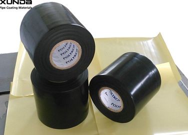 China Schwarze Stärke-Antikorrosions-Rohr-Band der Farbe0.76mm mit Polyäthylen-Schutzträger fournisseur